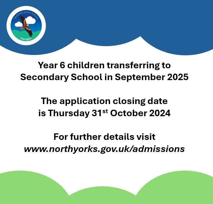 Secondary Transfer Reminder Sep 2025